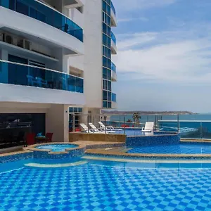 Apto frente al mar, El Laguito, Entire apartment beachfront , Cartagena Colombia